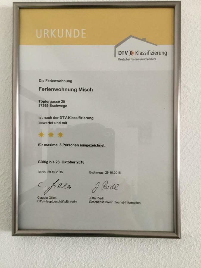 Ferienwohnung Misch Eschwege Exterior foto